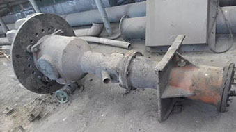 浮選機(jī)葉輪蓋板現(xiàn)場(chǎng)檢修